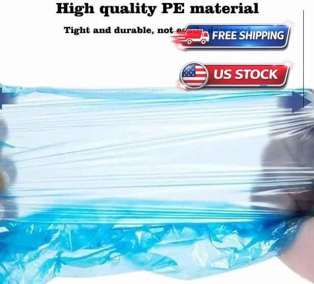 200 Pack Waterproof Non Slip Disposable Shoe Covers Indoor Outdoor Booties Blue
