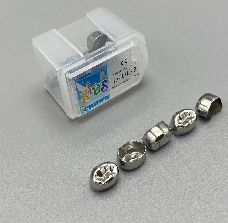 Dental Kids Crown stainless steel Primary Molar Pediatric Crowns Kit 48Sizes USA