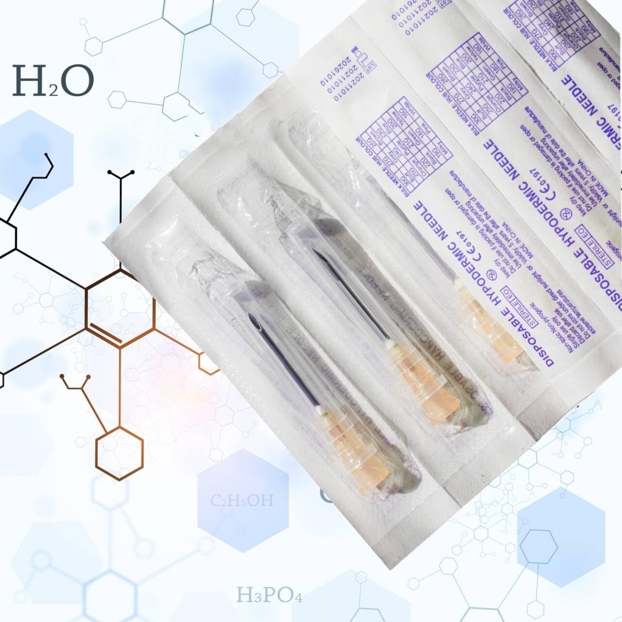 100 Pack 25 Gauge 5/8 Inch Sterile Disposable Syringes