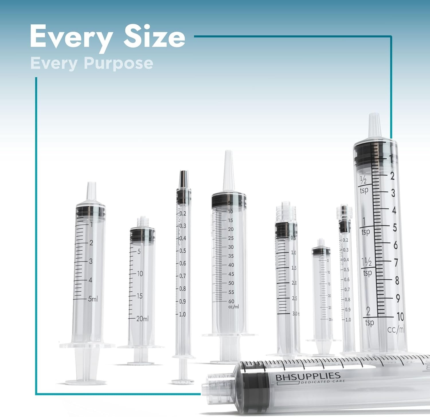 BH Supplies 30ml Luer Lock Tip Syringes (No Needle) – Sterile, Individually Wrap