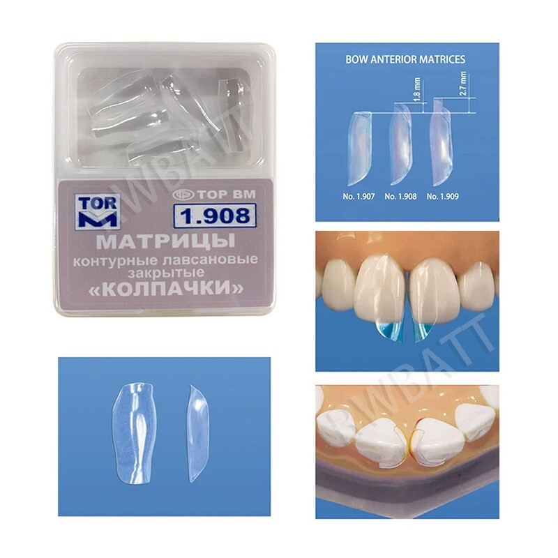 Dental Clear Matrix TOR VM Anterior Matrices Bow BT Matrices Fits Bioclear L/M/S
