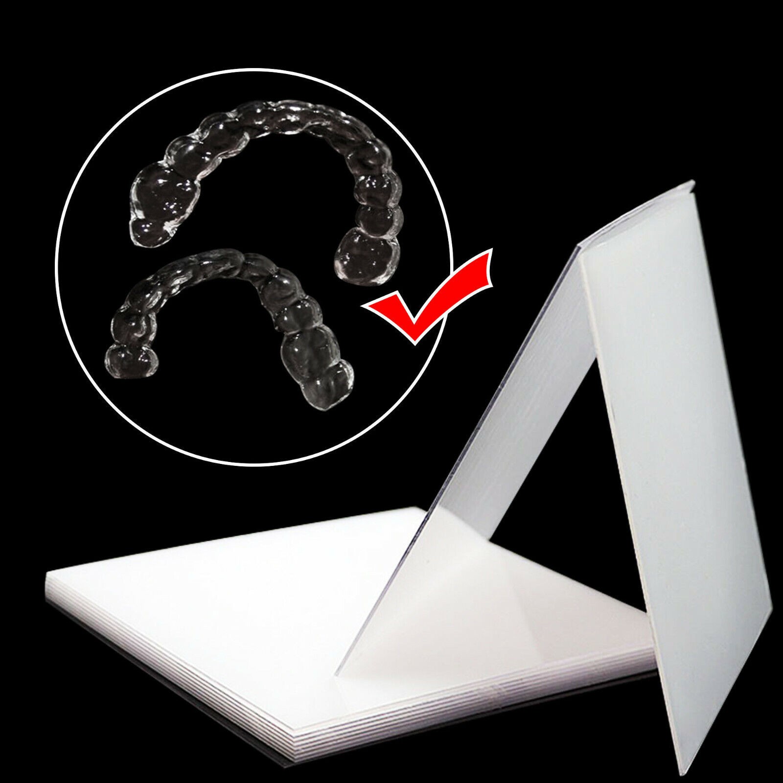 Dental Vacuum Forming Thermoforming Material Splint Sheets Retainer Hard Square
