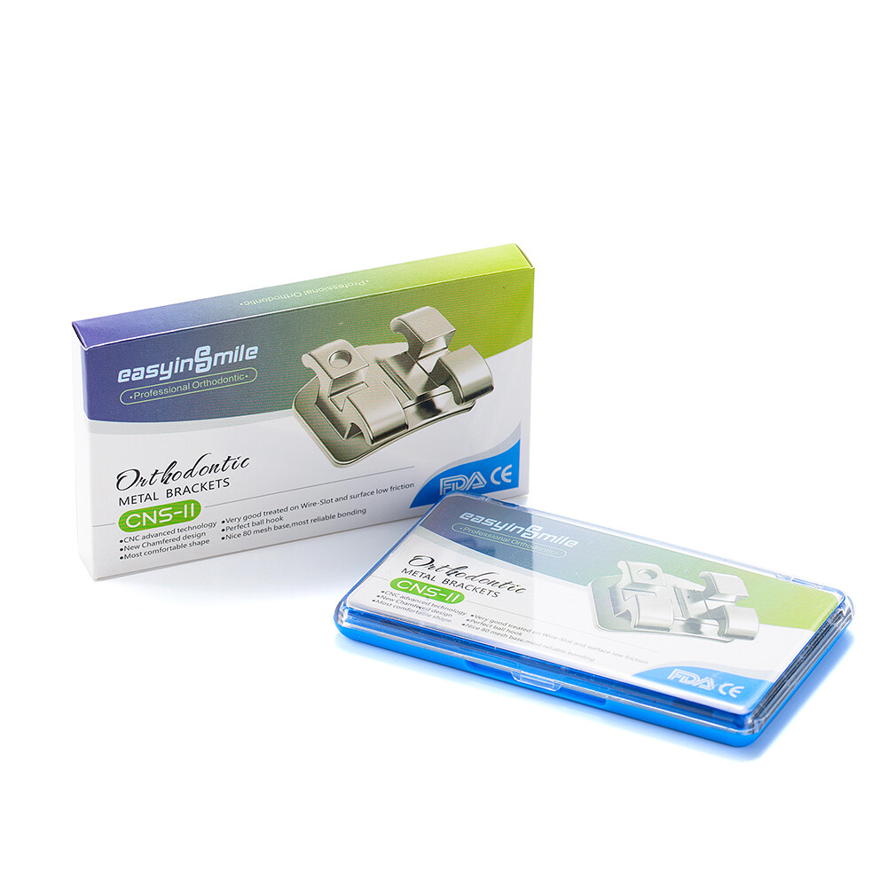 Easyinsmile Dental Orthodontic MINI Metal Brackets Roth/MBT 022 Hook 345 Braces