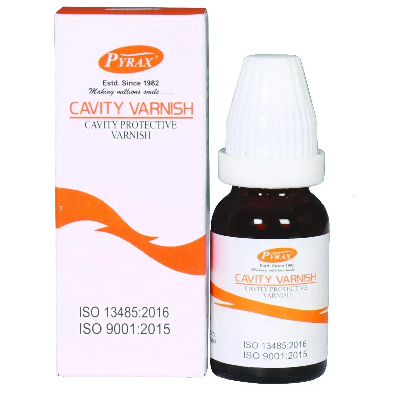 Pyrax Cavity Varnish for Treatment of Teeth Hyperesthesia Bottle of 15 ml (fs),