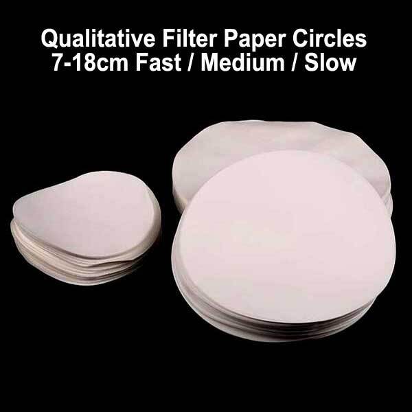 7cm-18cm Qualitative Filter Paper 100 Pieces for Chemistry Laboratory Supply