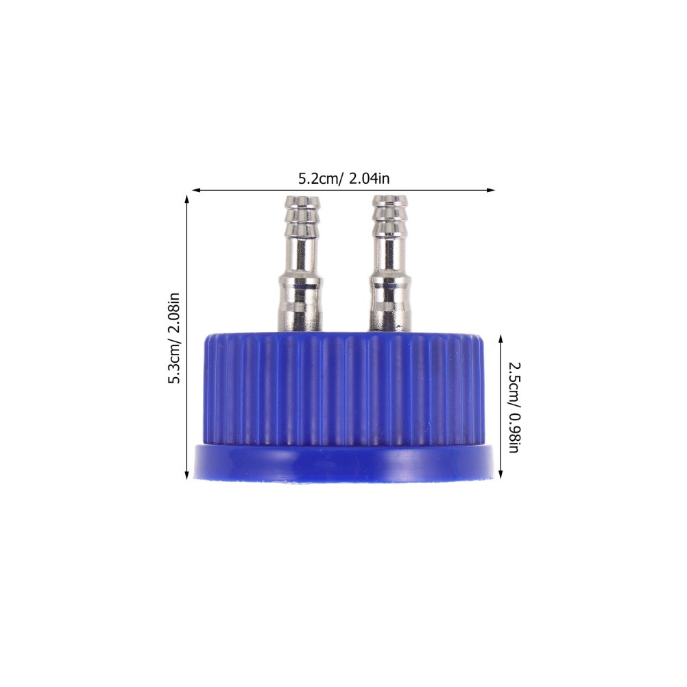 2pcs Mushroom Growing Cap for GL45 Culture Bottles, Reagent Bottle Filling Cap