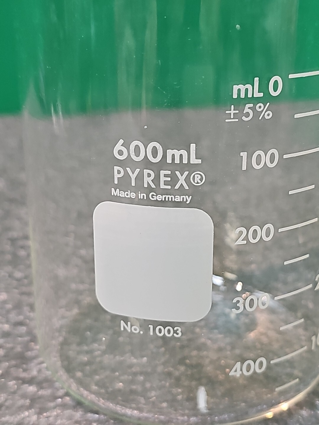 Corning Pyrex 1003-600 | Griffin Beaker Double scale graduated glass 600ml