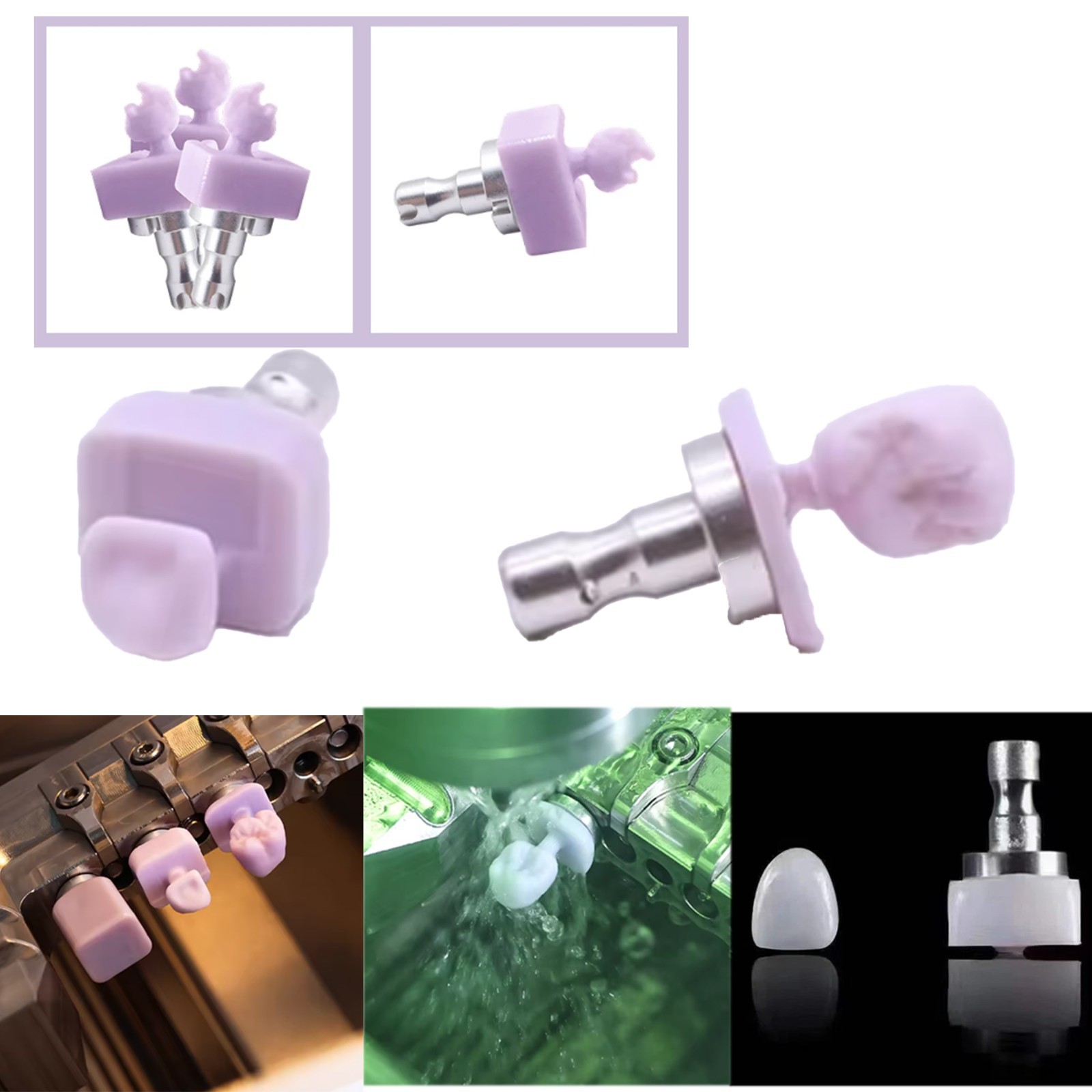 5Pcs/Box Dental C14 Glass Ceramic Lithium Dislicate Blocks Cerec CAD CAM