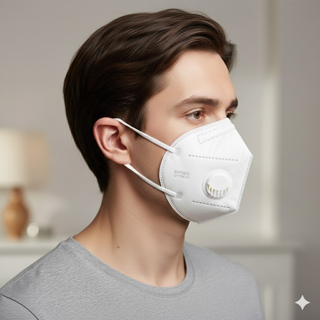 [10 Pcs] KN95 Face Mask(BFE 95%)Non-Medical Disposable Mask With Breathing Valve