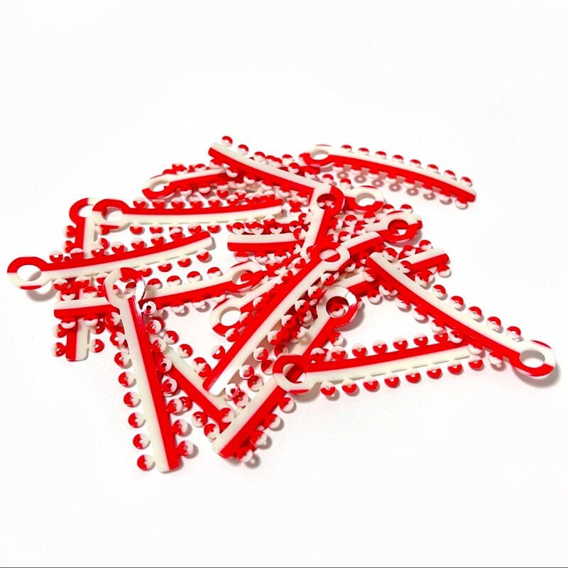 1Box/320pcs Dental Ligature Ties Orthodontic Elastic Rubber Bands Mix Colors