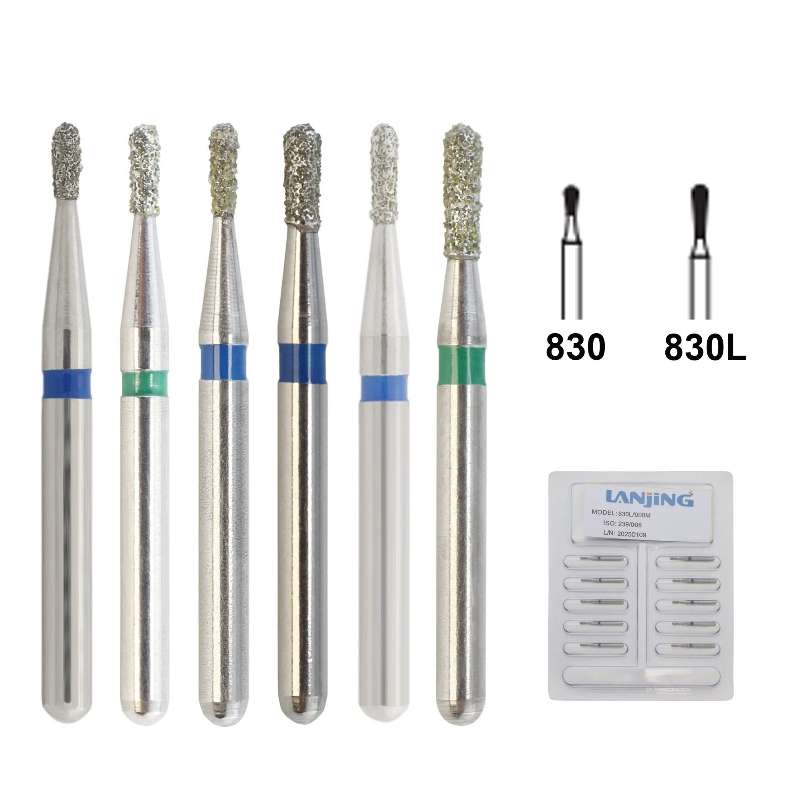 Wave Dental Carbide Bur FG 330 245 557 Pear Diamond Bur 830/008 010 High Speed