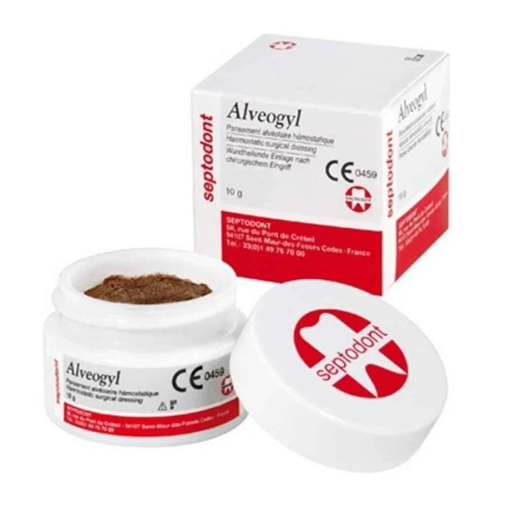 3 X Dental ALVEOGYL Surgical Dressing Paste for Dry Socket Treatment 10gm Jar