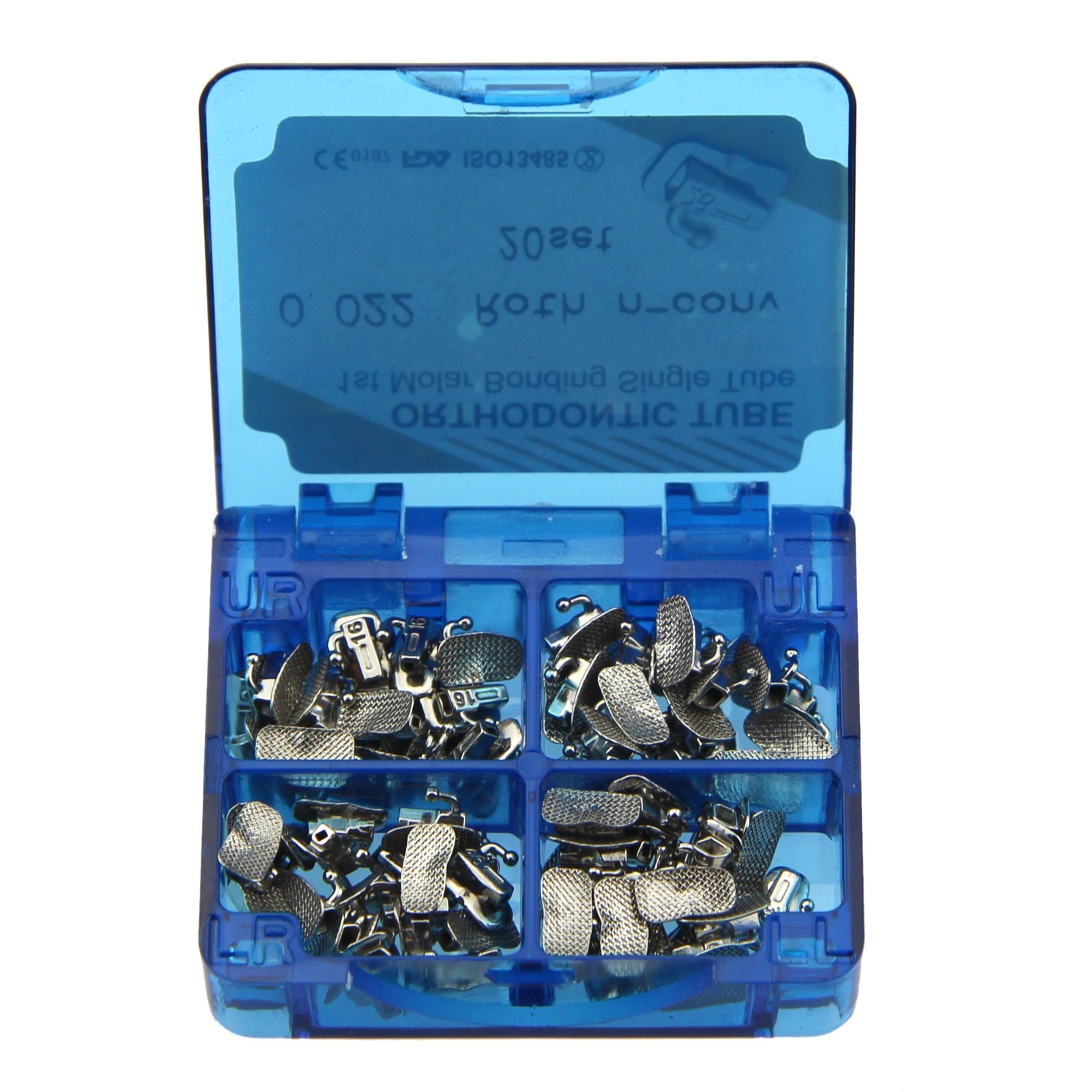 80pcs Dental Orthodontic Buccal Tubes 1st 2nd Molar MBT Roth 022 Bondable Mesh