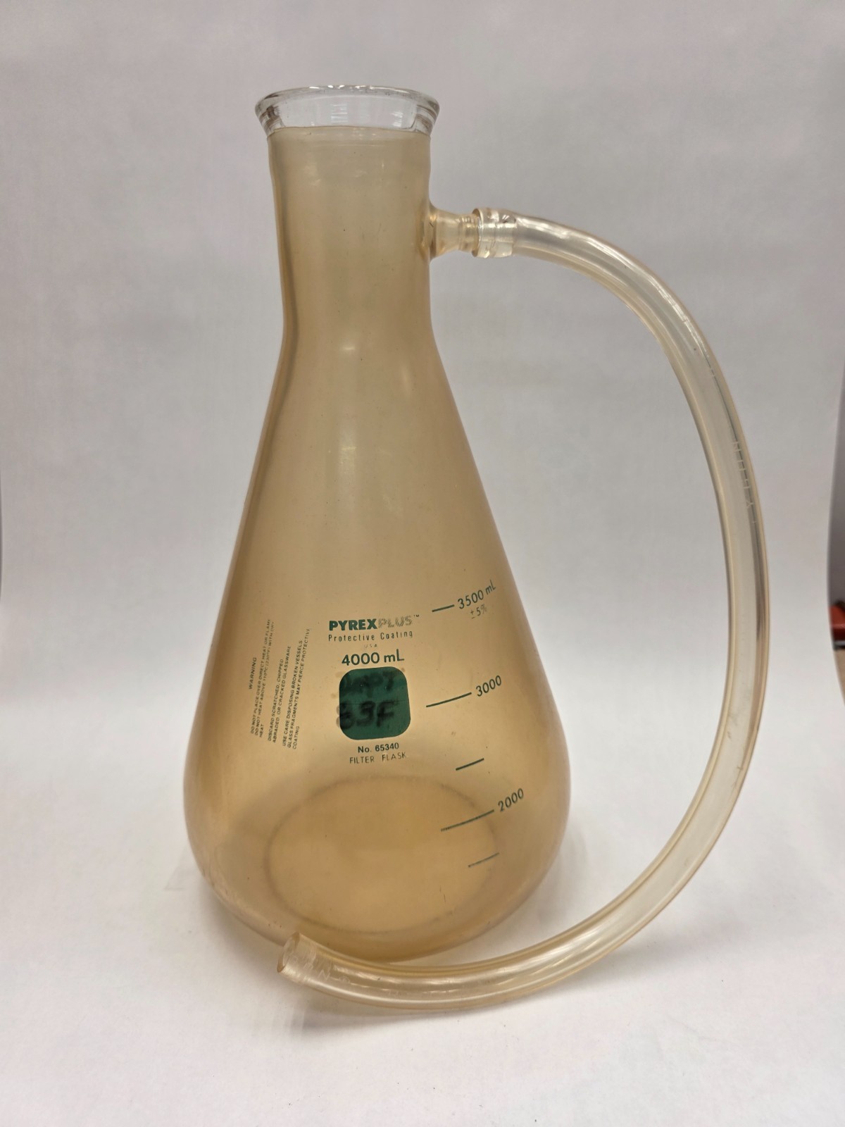 PYREX PLUS Plastic Coated Glass 4000 mL 65340 Filter Flask