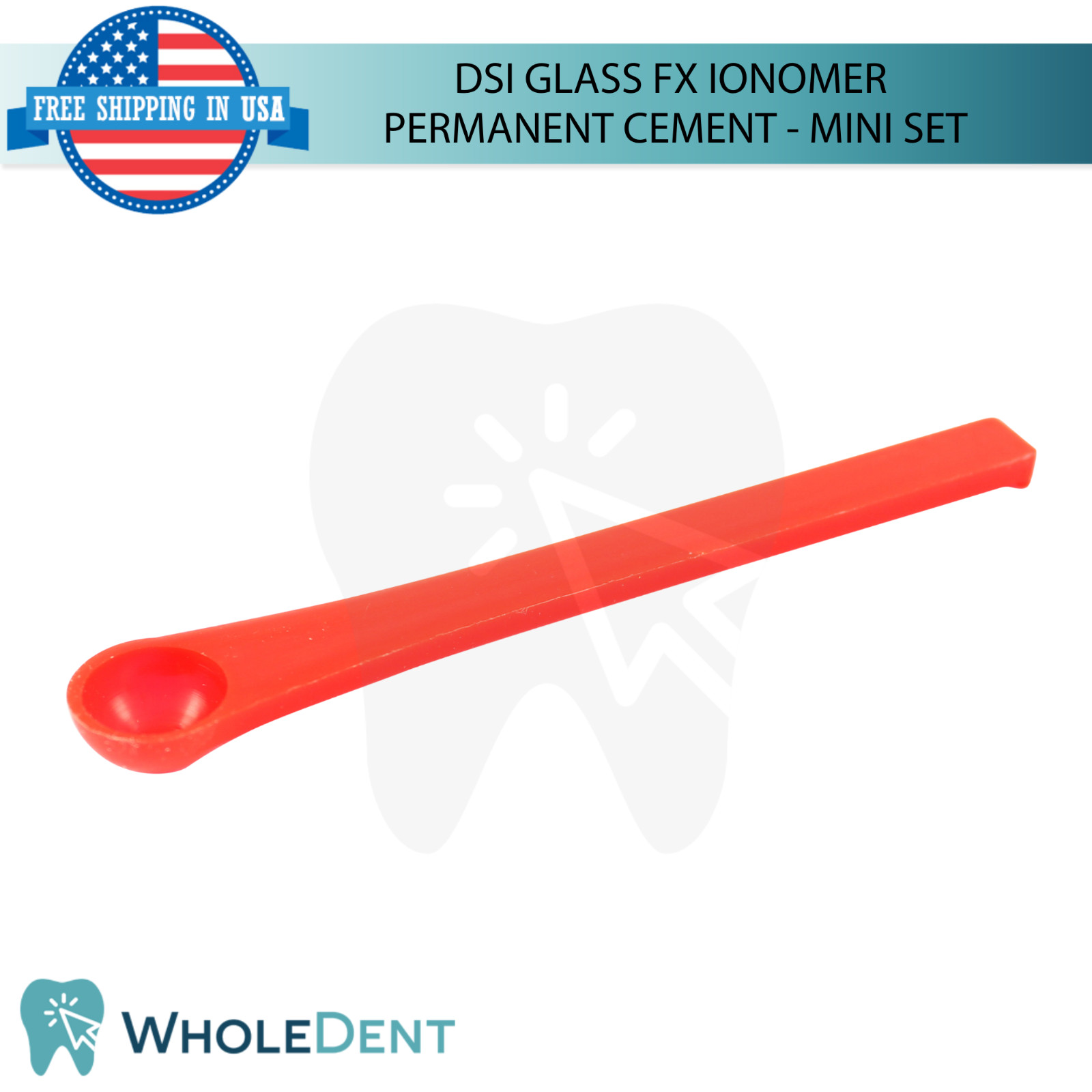 Glass FX lon0mer Permanent Cement Dental Restoration Adhesive Mini Set