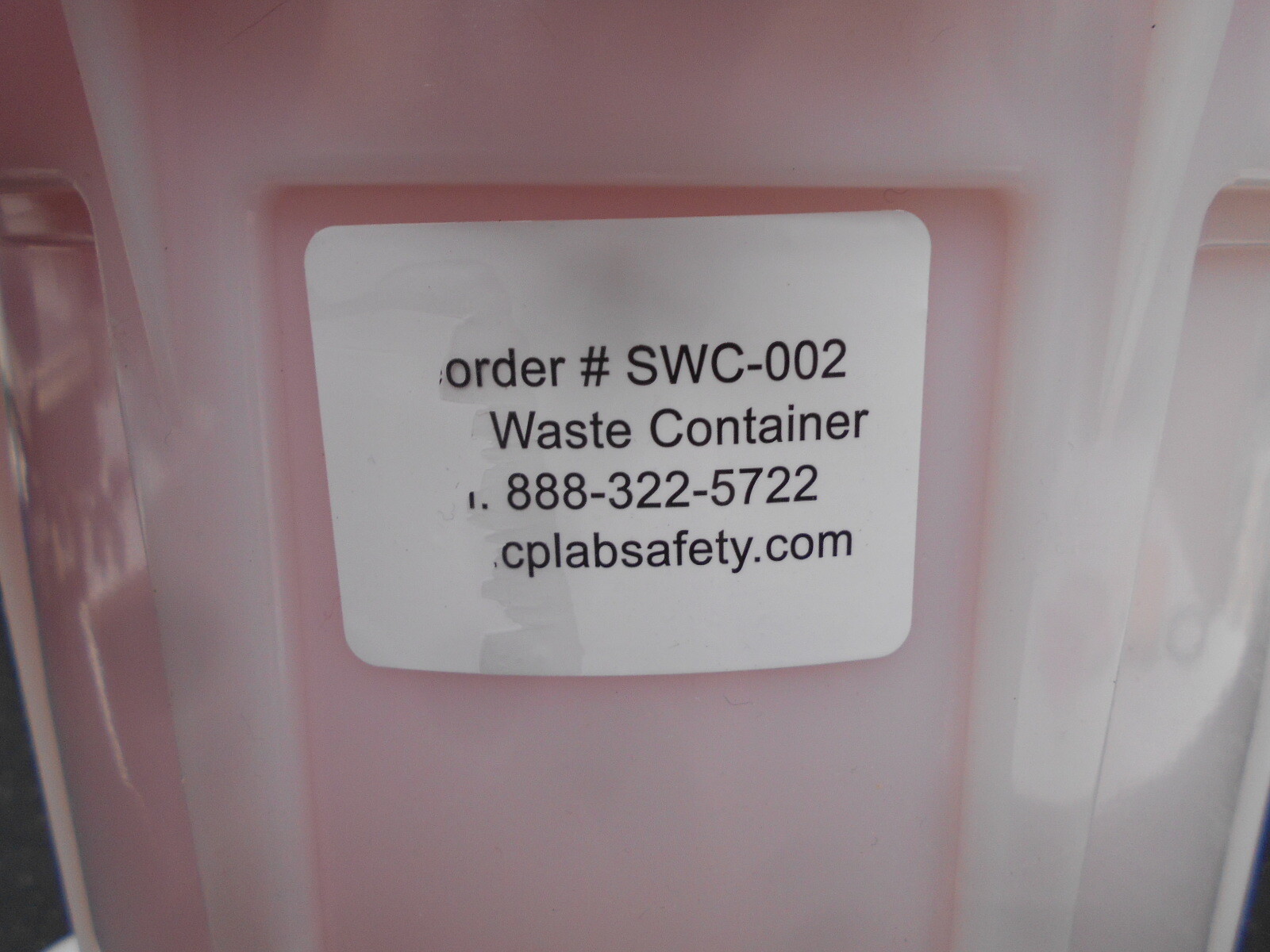 CPLABSAFETY SWC-002 5LITER BENCHTOP SOLID WASTE CONTAINER