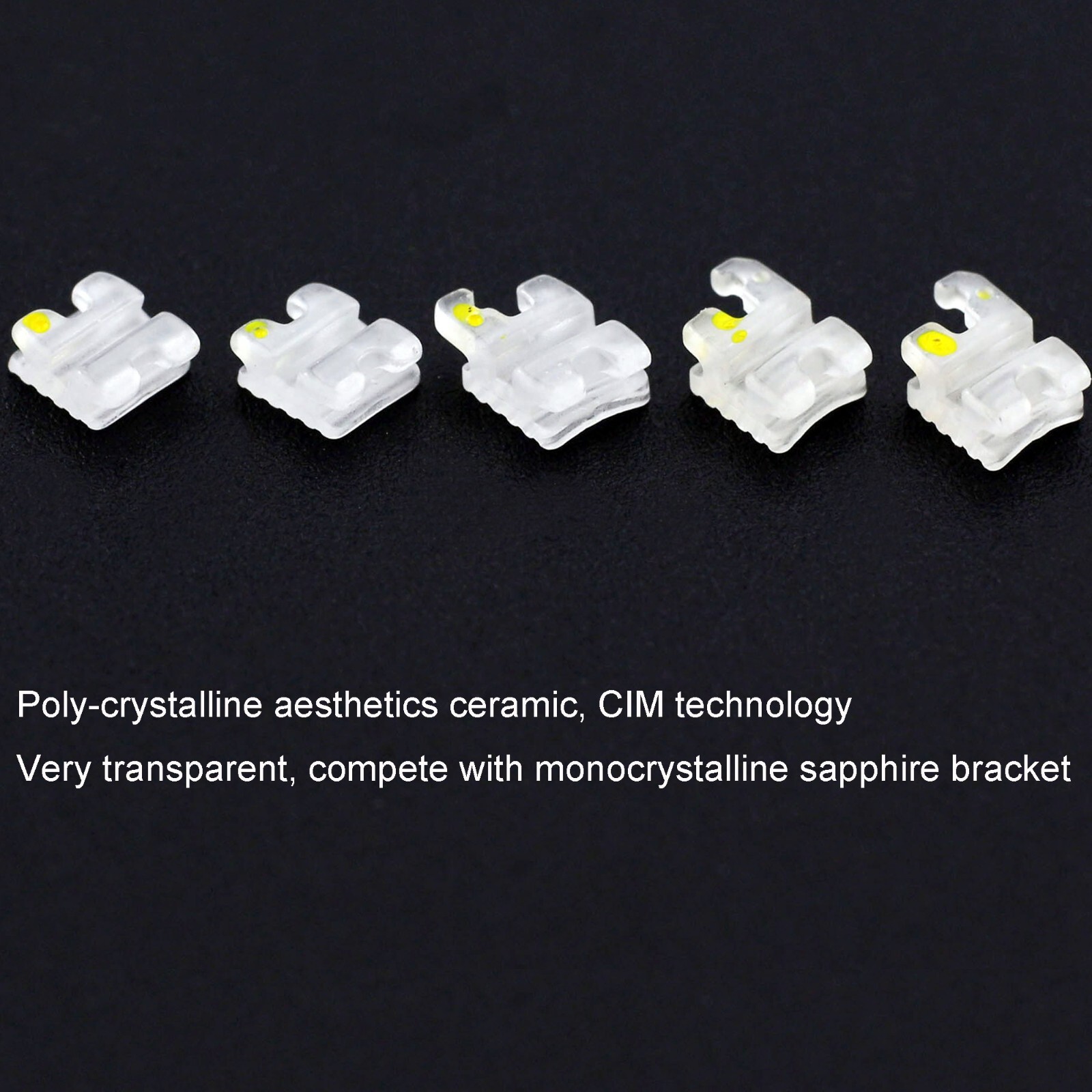 Dental Orthodontic Ceramic Brackets Clear Braces Elegan I MBT Roth 022 345 5-5