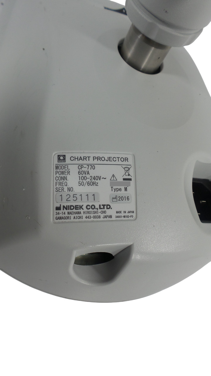 Marco Nidek CP-770 Chart Projector w/ Wall Mount Bracket – Free Shipping