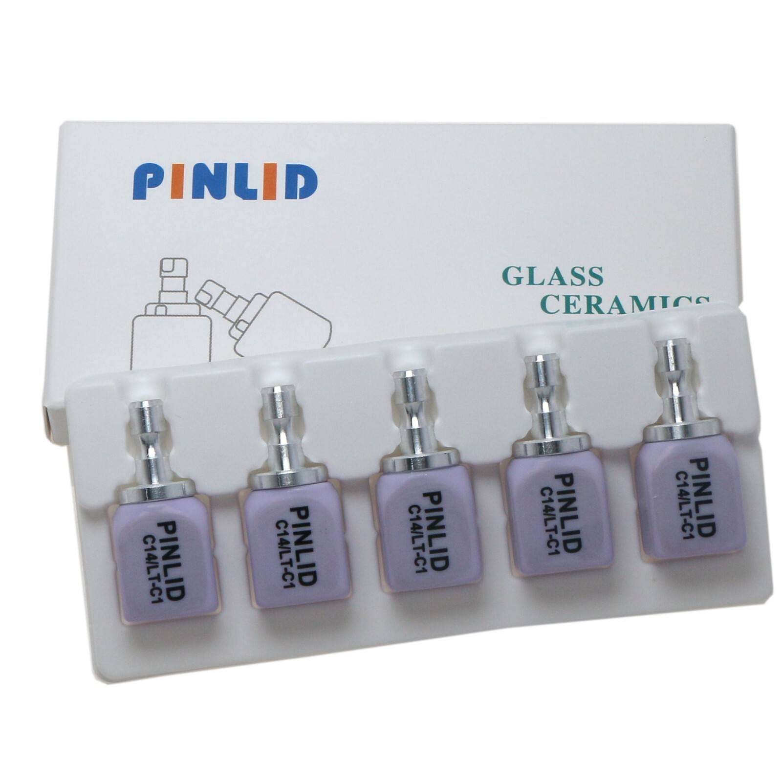 US Glass Ceramic Emax CAD CAM Block LT C14 Dental Lithium Dislicate Blocks CEREC