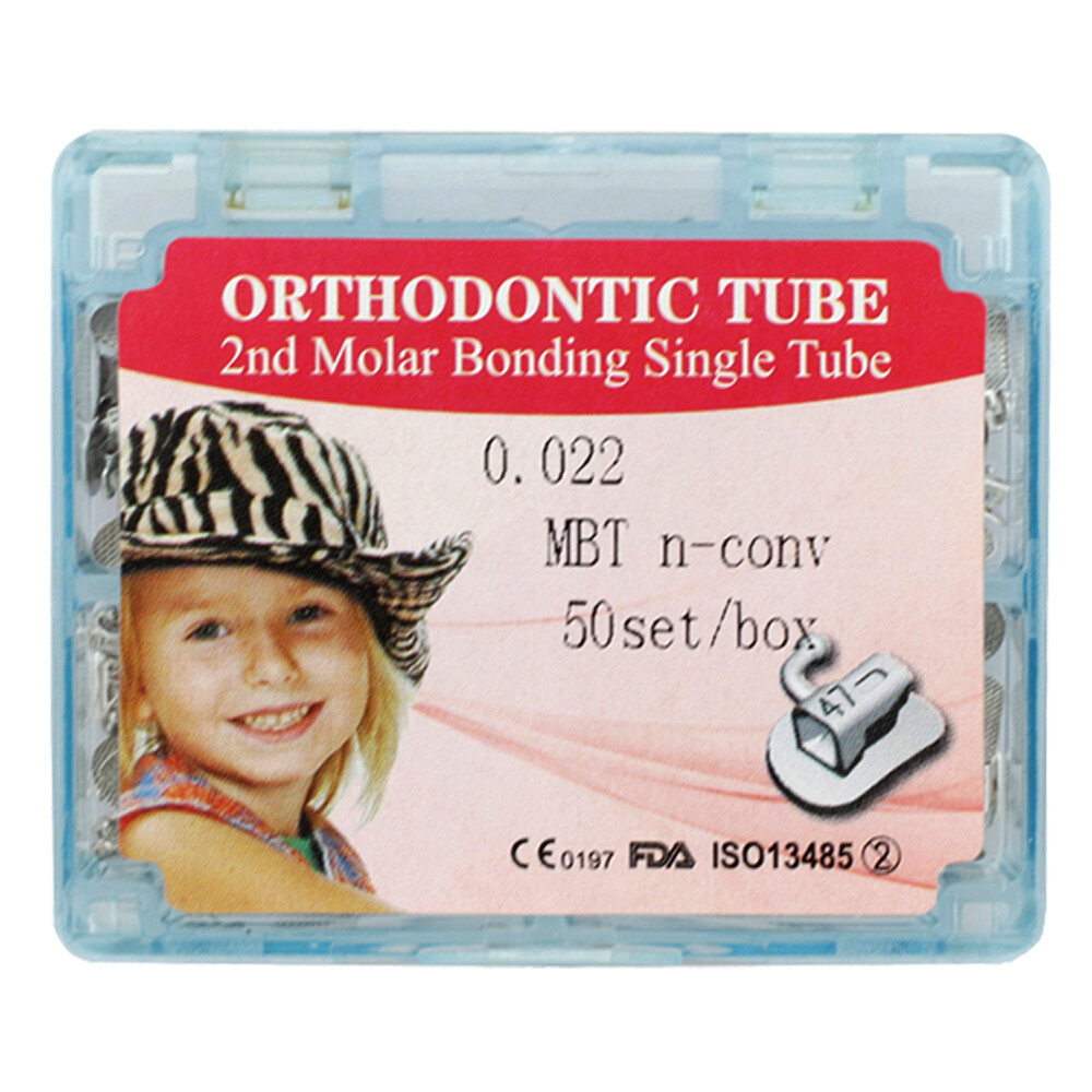 Dental Orthodontic Buccal Tubes MBT 0.022 1st 2nd Molar Bondable Mesh Base MIM
