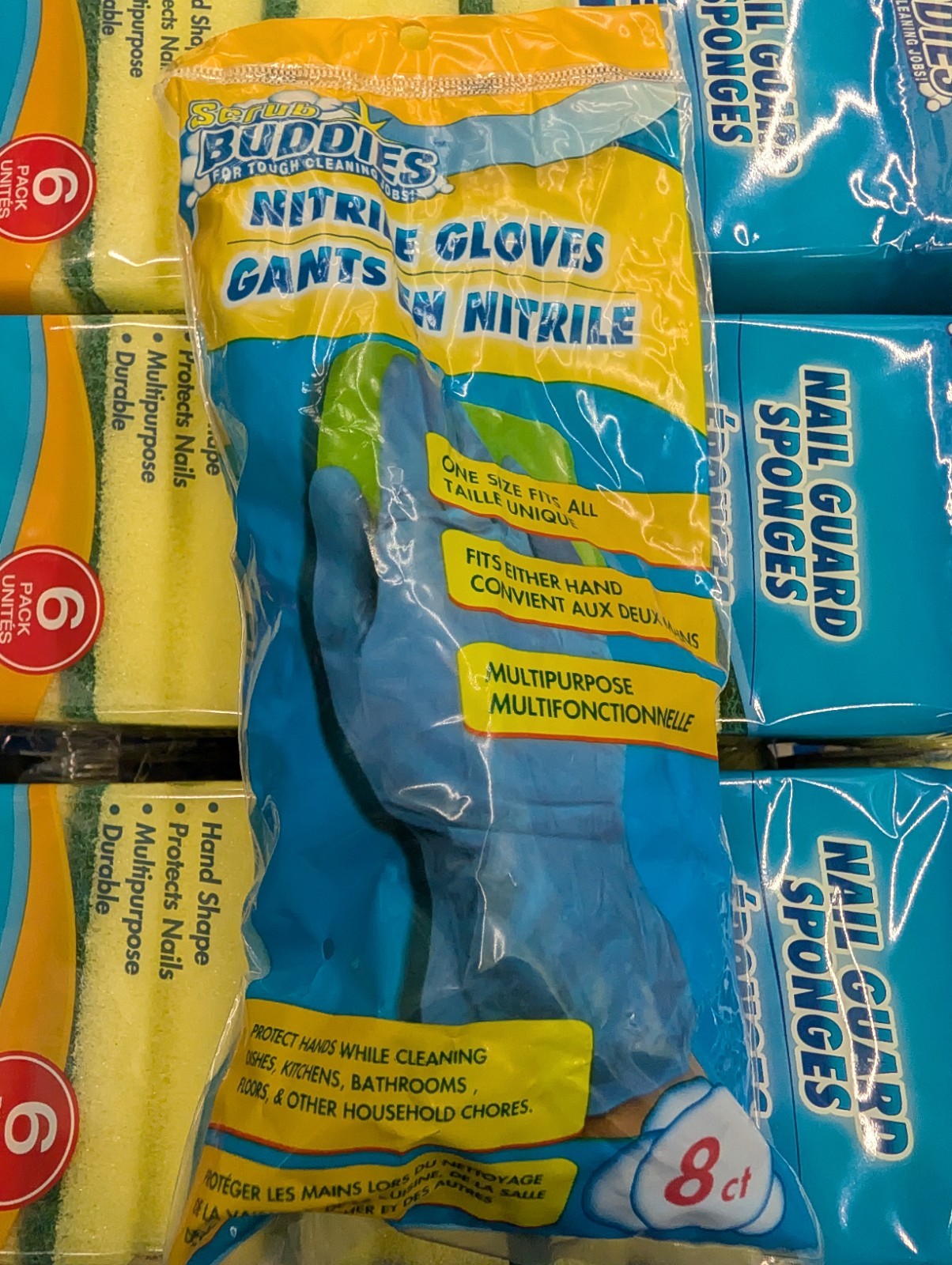 Blue Nitrile Medical Gloves Powder Free Latex Free Food Grade Disposable Glove