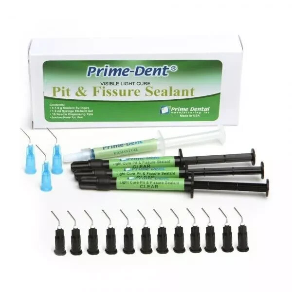 Prime Dental Pit and Fissure Sealant 4 Syringe Kit – Clear OR OPAQUE