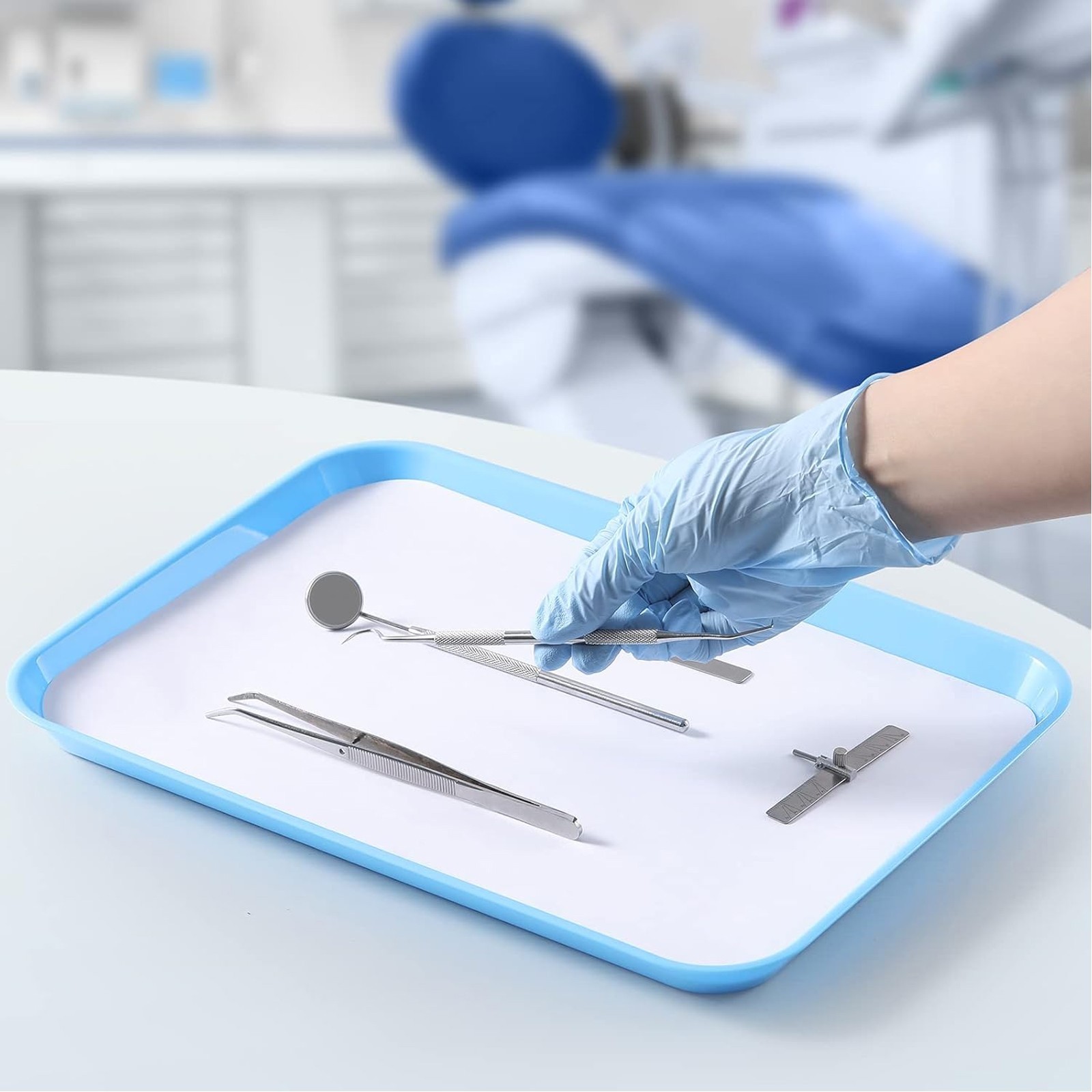 White Dental Medical Tattoo Tray Paper Cover for Size “B” Trays-8.25 “x 12.25”