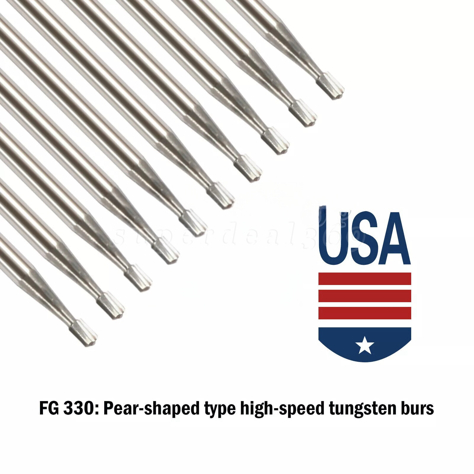Dental Carbide Burs Tungsten Steel Bur FG #330 /FG #245 for High Speed Handpiece