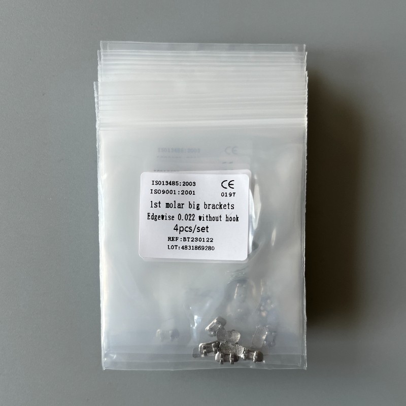 10Sets Dental Orthodontic 1st Molar Wide Big Brackets Edgewise 022 Without hooks