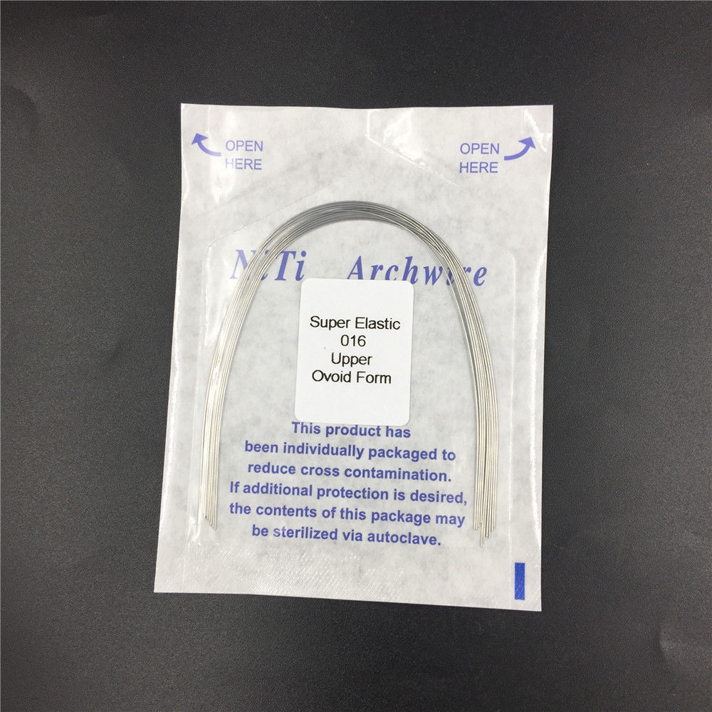 Dental Orthodontic Arch Wire Super Elastic Niti Round Ovoid Upper/Lower 012-020