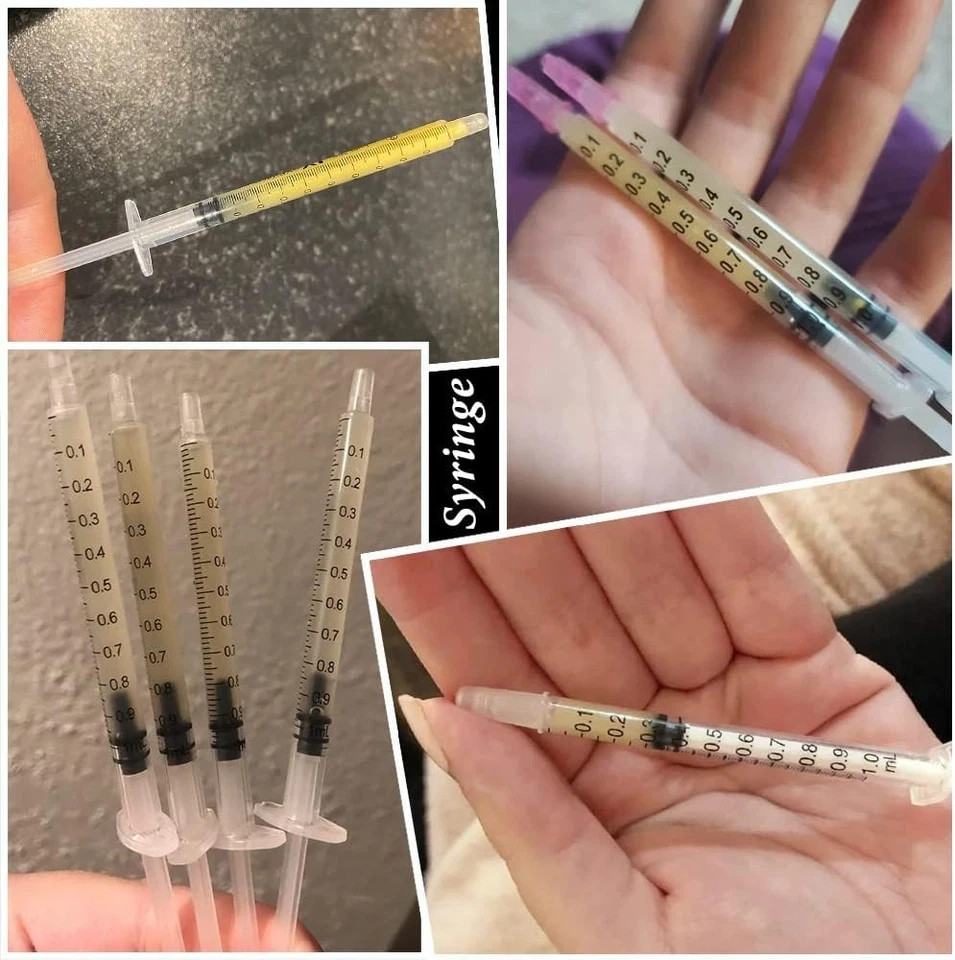 1ml Syringes with Cap, Luer Slip Tip, Whole Pack Bulk Sterile Sealed, No Needle