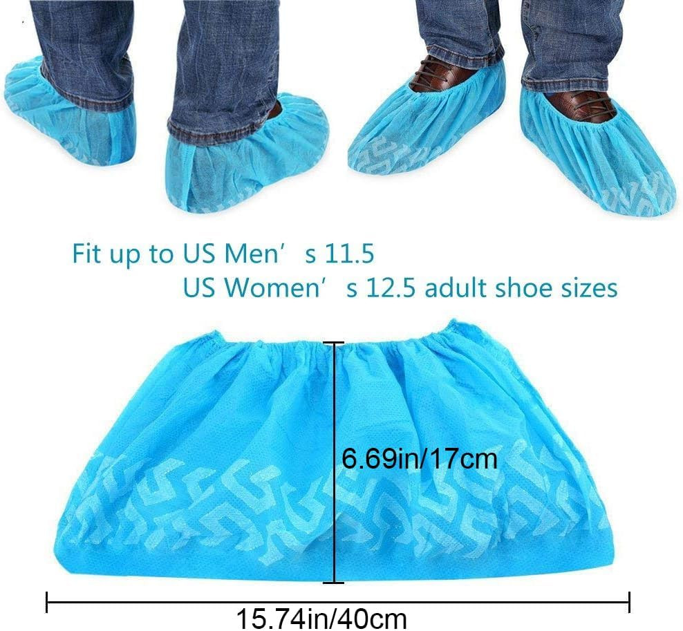 Shoe Covers Disposable 200pcs |Non-Slip,Durable,Indoor|Protect Your Home, Floors