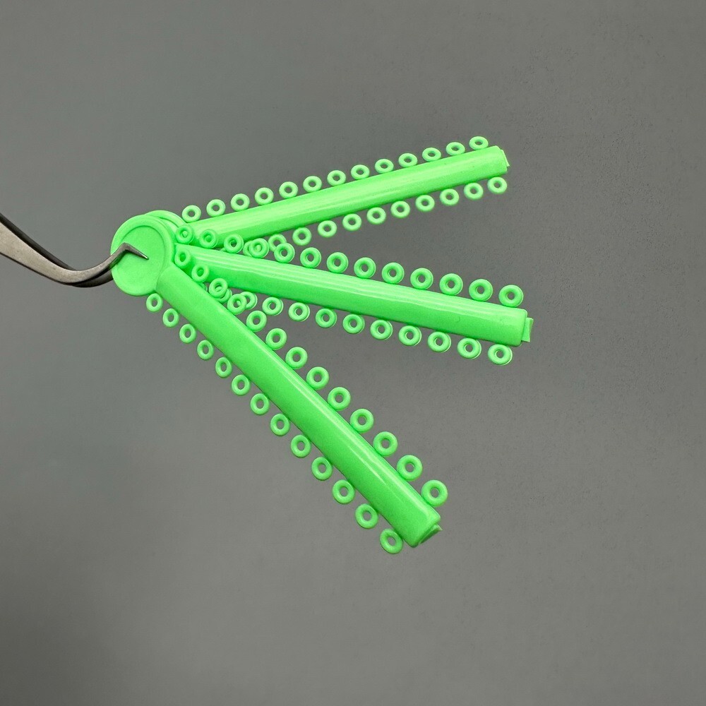 1Pack Dental Orthodontic Elastic Ligature Ties Rubber Bands Single/Double Colors