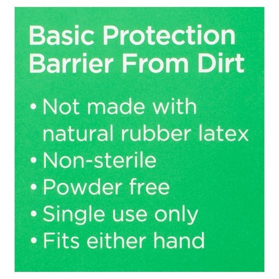 Vinyl Examination Gloves L XL 100 Count Disposable Powder Free Non Latex White