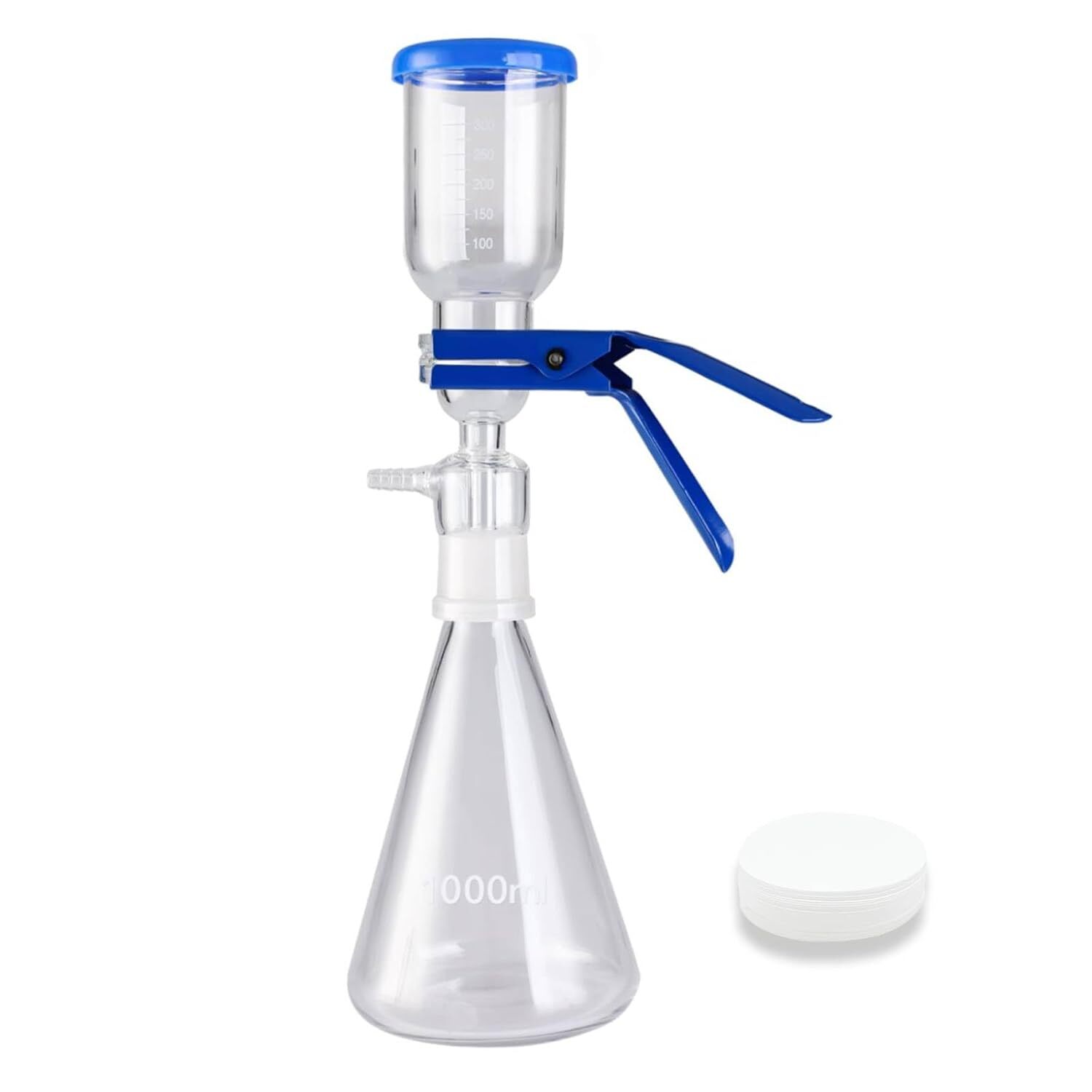 1000mL Lab Vacuum Filtration Distillation Kit with 100 Pieces of Filter Paper