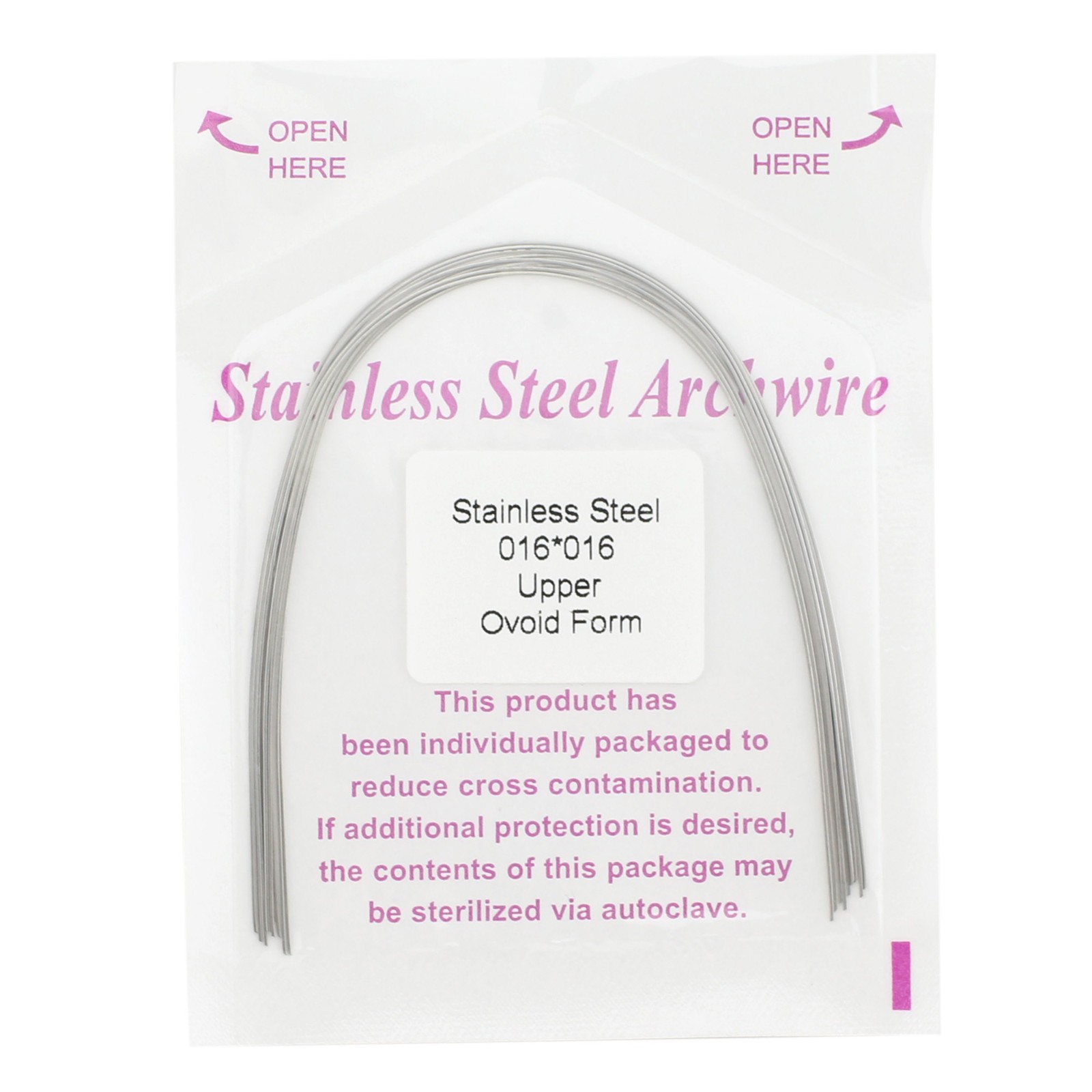 Dental Orthodontic Stainless Steel Arch Wire Rectangular Archwire Ovoid Natural