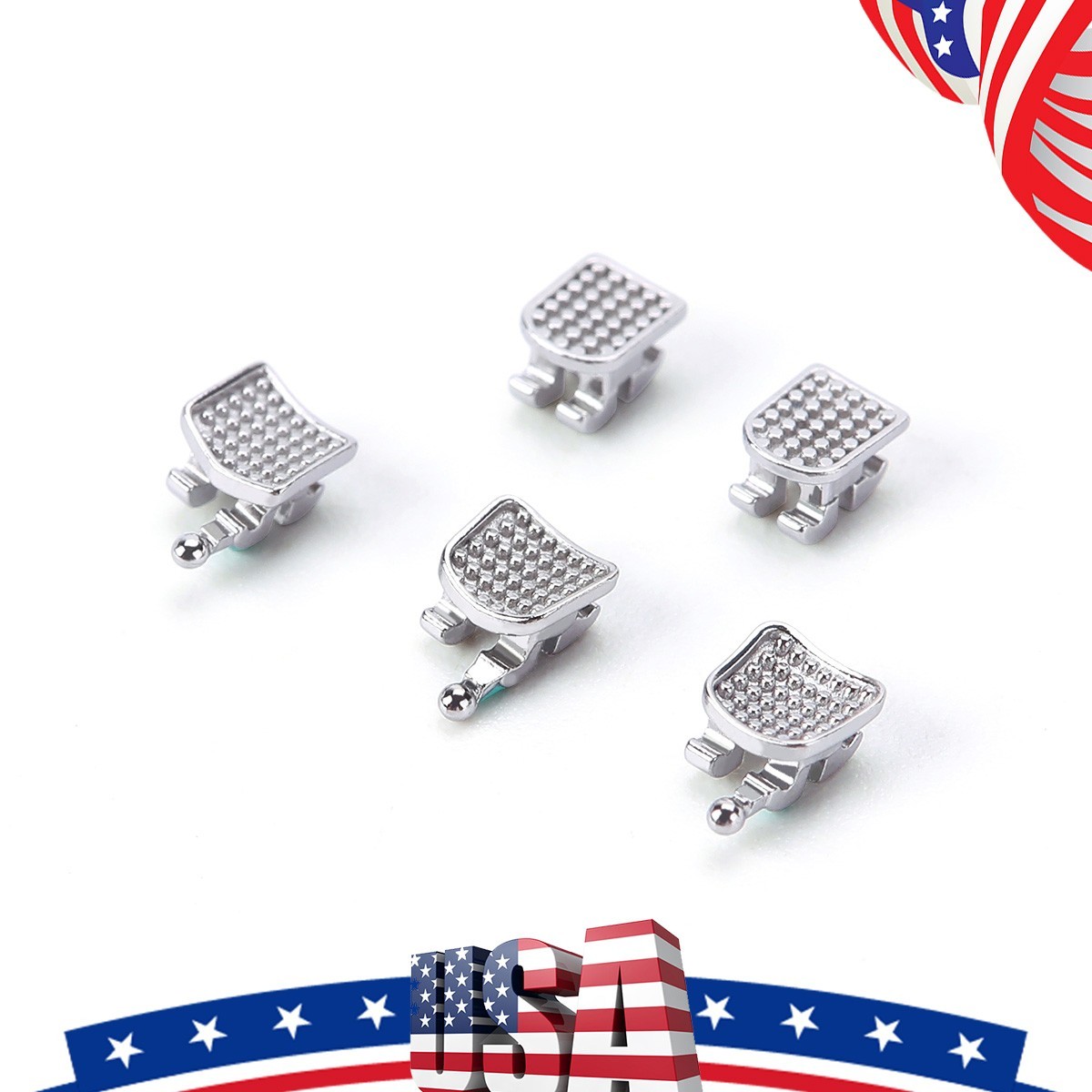 1 Pack Dental Orthodontic Brackets Braces Mini Roth.022″ Hooks 3-4-5