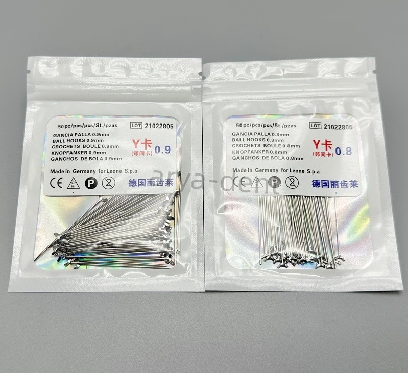 Dental Ortho Ball Retainer J Clasp Wire Oblique Clasps Bars Y-Type Scheu Style