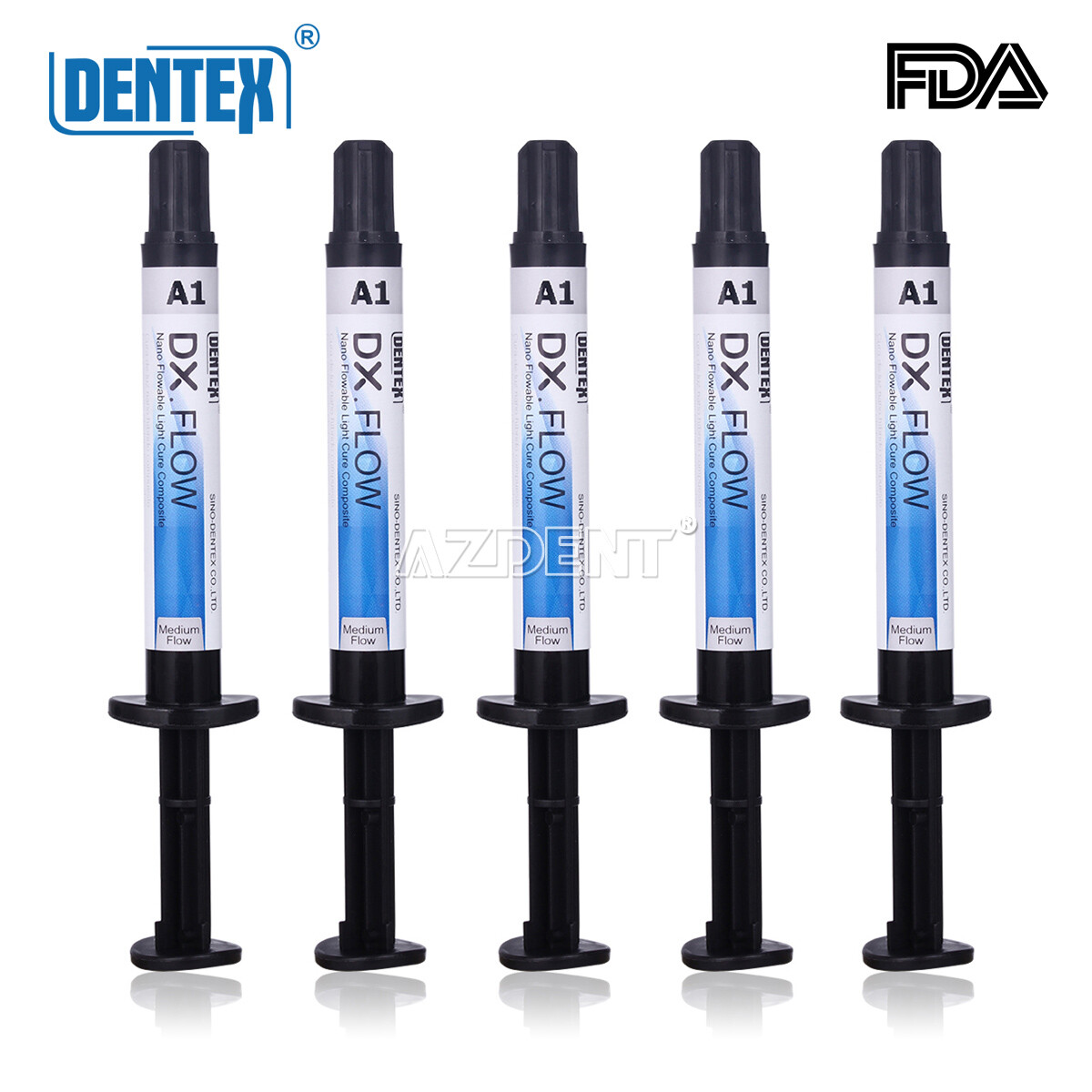 DENTEX Flowable Light Cure Composite Resin /Etching Gel/Bonding Adhesive