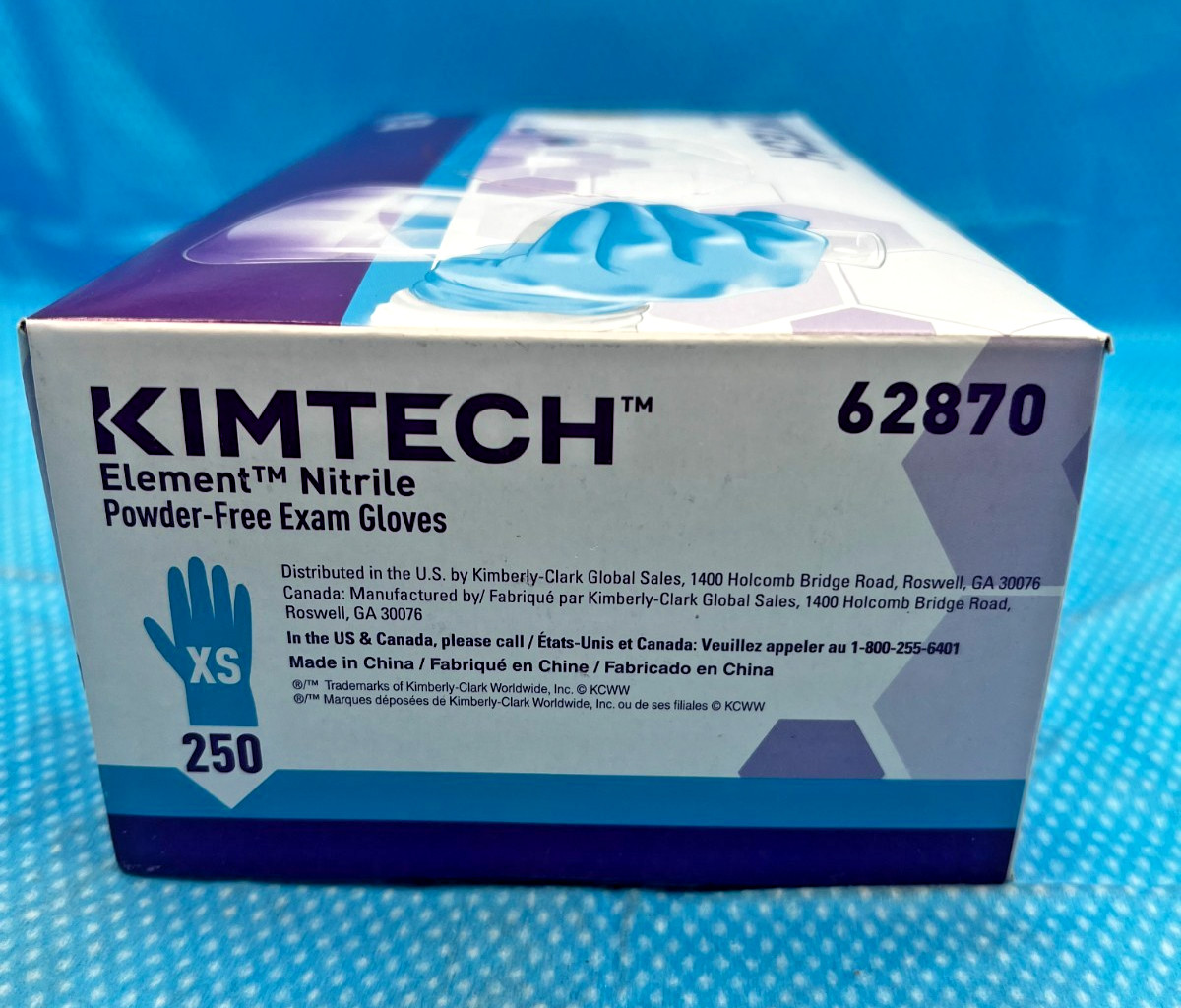 Kimtech Nitrile Powder-Free Exam Gloves XS Extra Small, 250 ct (2 Pac) 500 total