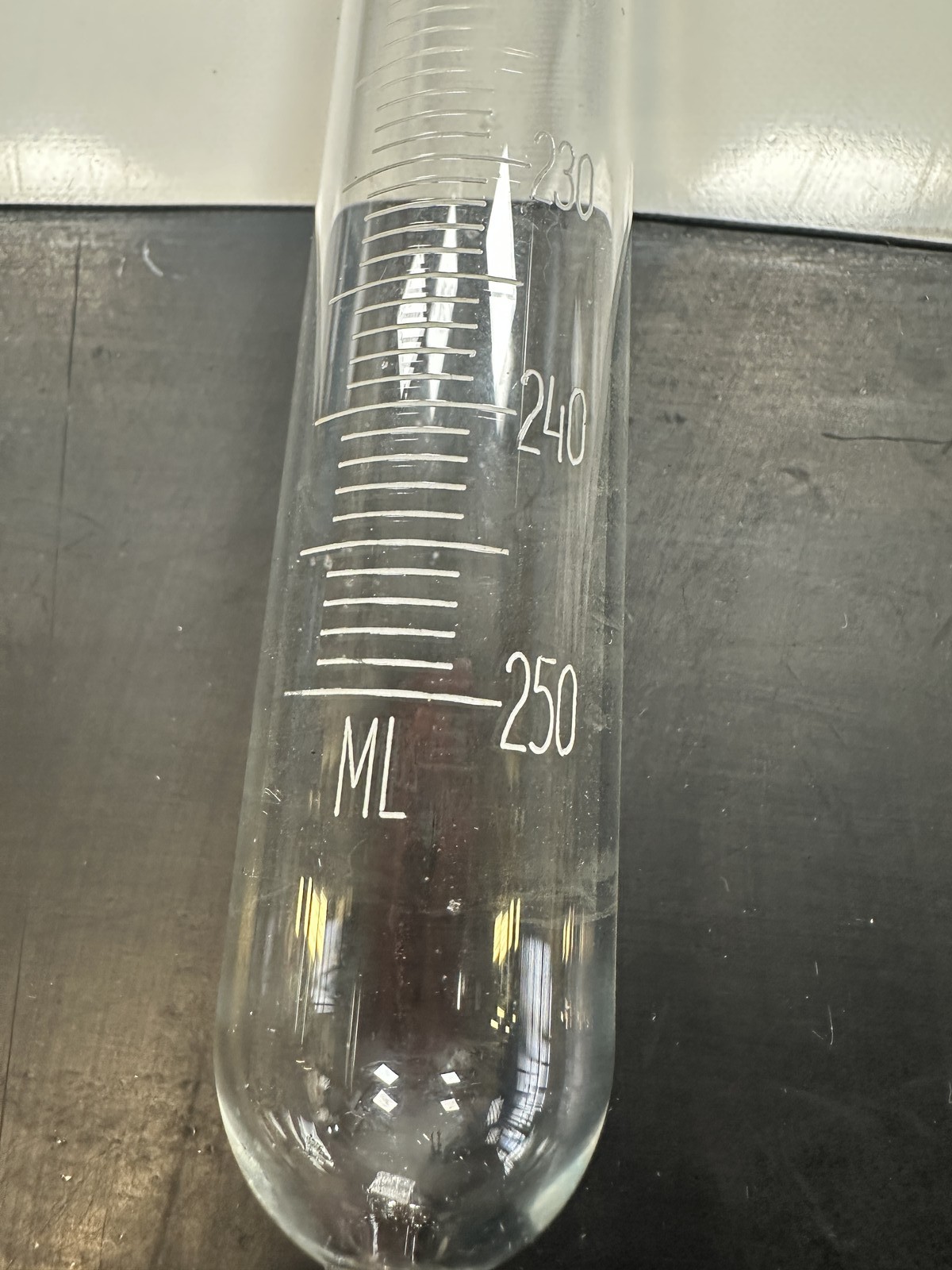 Graduated Glass Tube 250 ML Lab Measuring Cylinder Healthcare Industrial