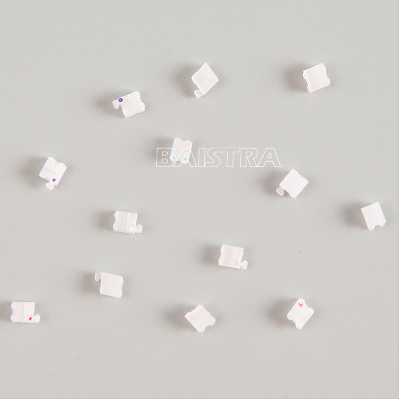 Dental Orthodontic Ceramic Bracket Braces 5*5 Roth .022 3-4-5 Hooks AZDENT SALE