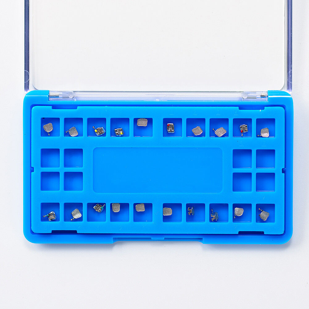 EASYINSMILE Dental Brackets Orthodontic Braces MINI Roth/MBT 022 345 Hook Mesh
