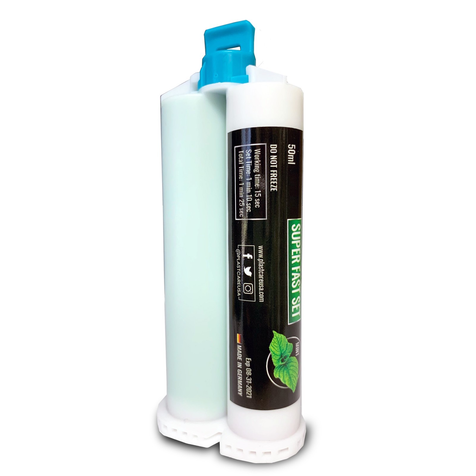 8 x Dental Bite Registration Material, Super Fast Set 50ml Cartridges (German)