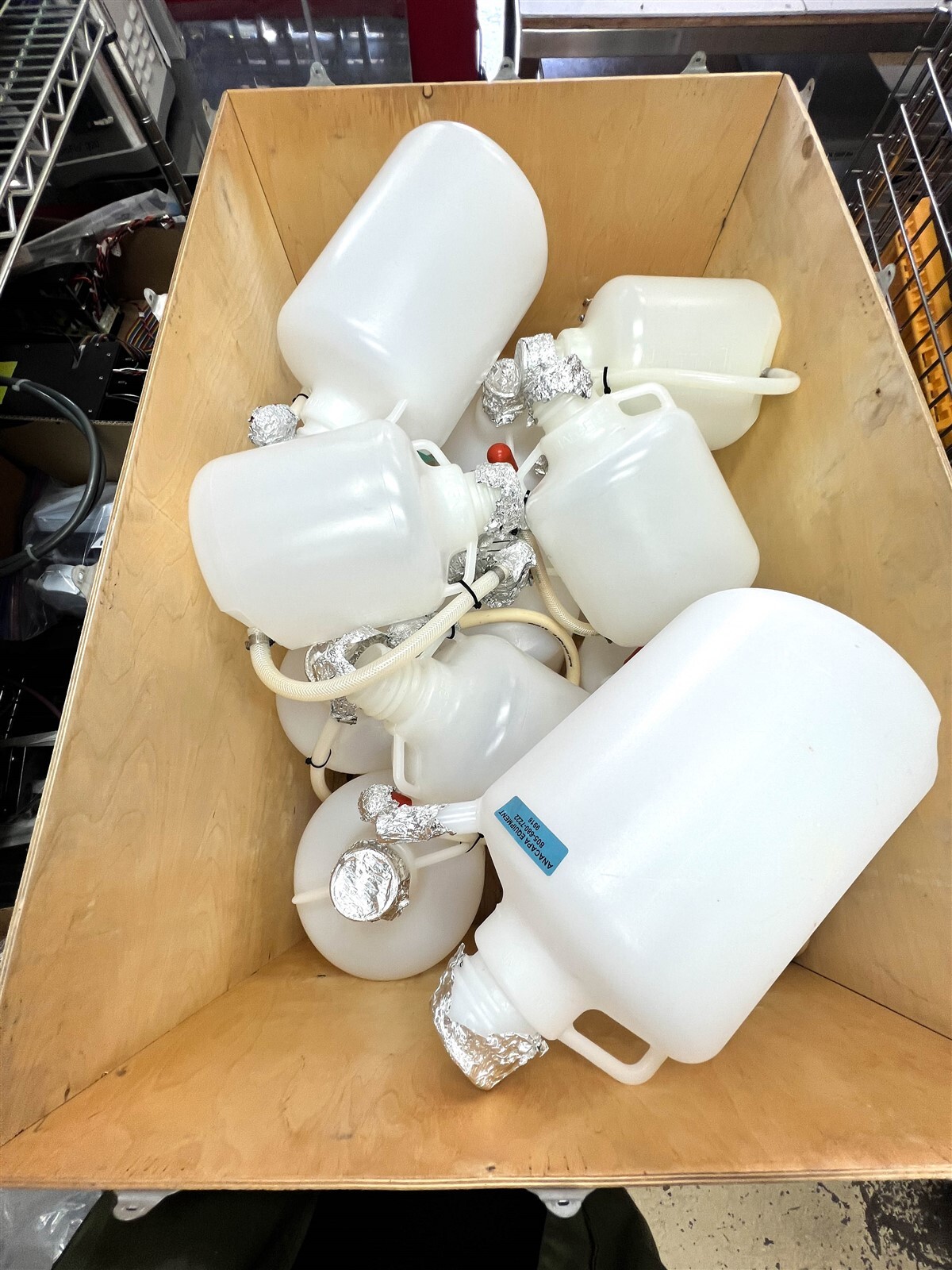 Nalgene 5 Gal 20 Liter & 2.5 gal 10L PP Carboy with Spigot Lot of 16 (9916) M