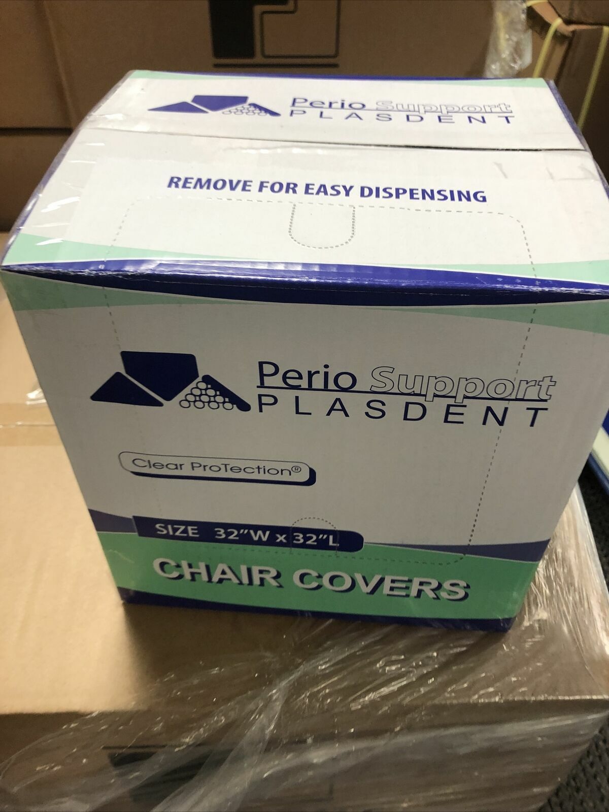 Plasdent PS3825 -Dental Half Chair Cover Wide 32″ x 32″ Clear Plastic 200Pcs/Box