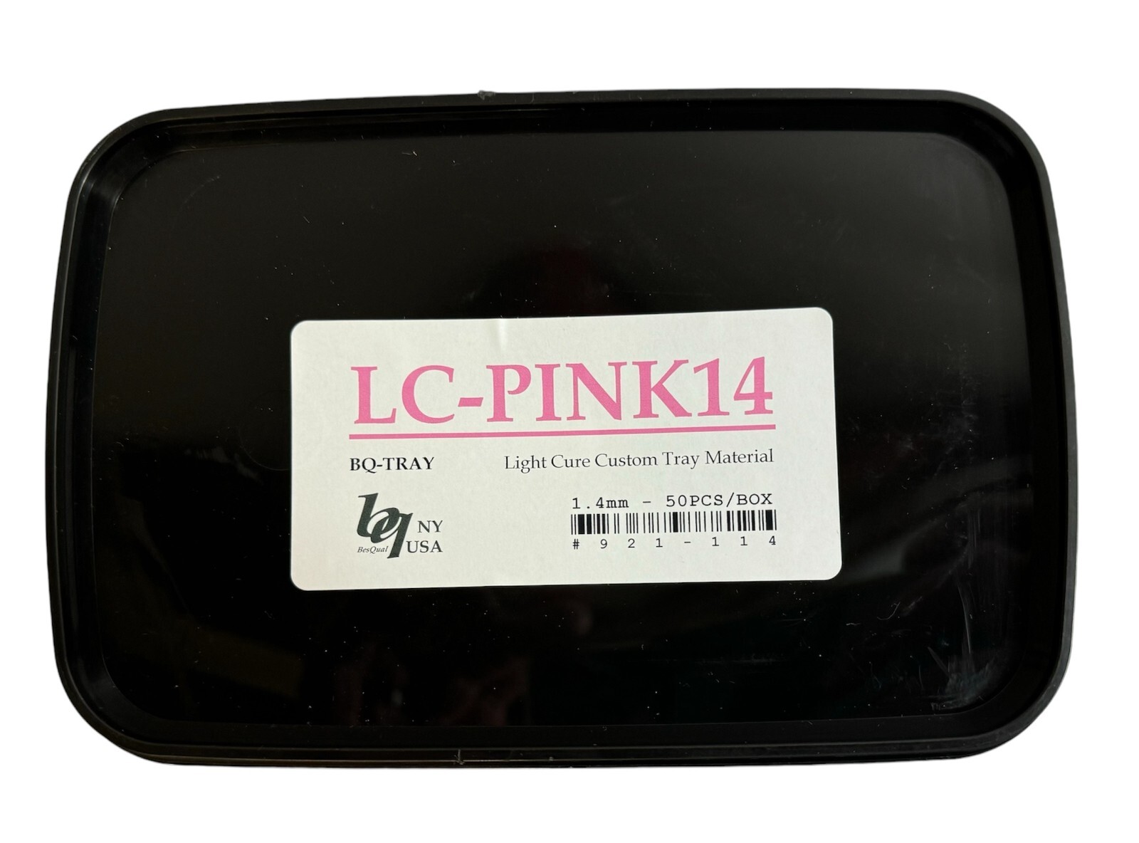Dental Light Cure Custom Tray Material – Pink – 1.4mm – 50 Pcs/Box