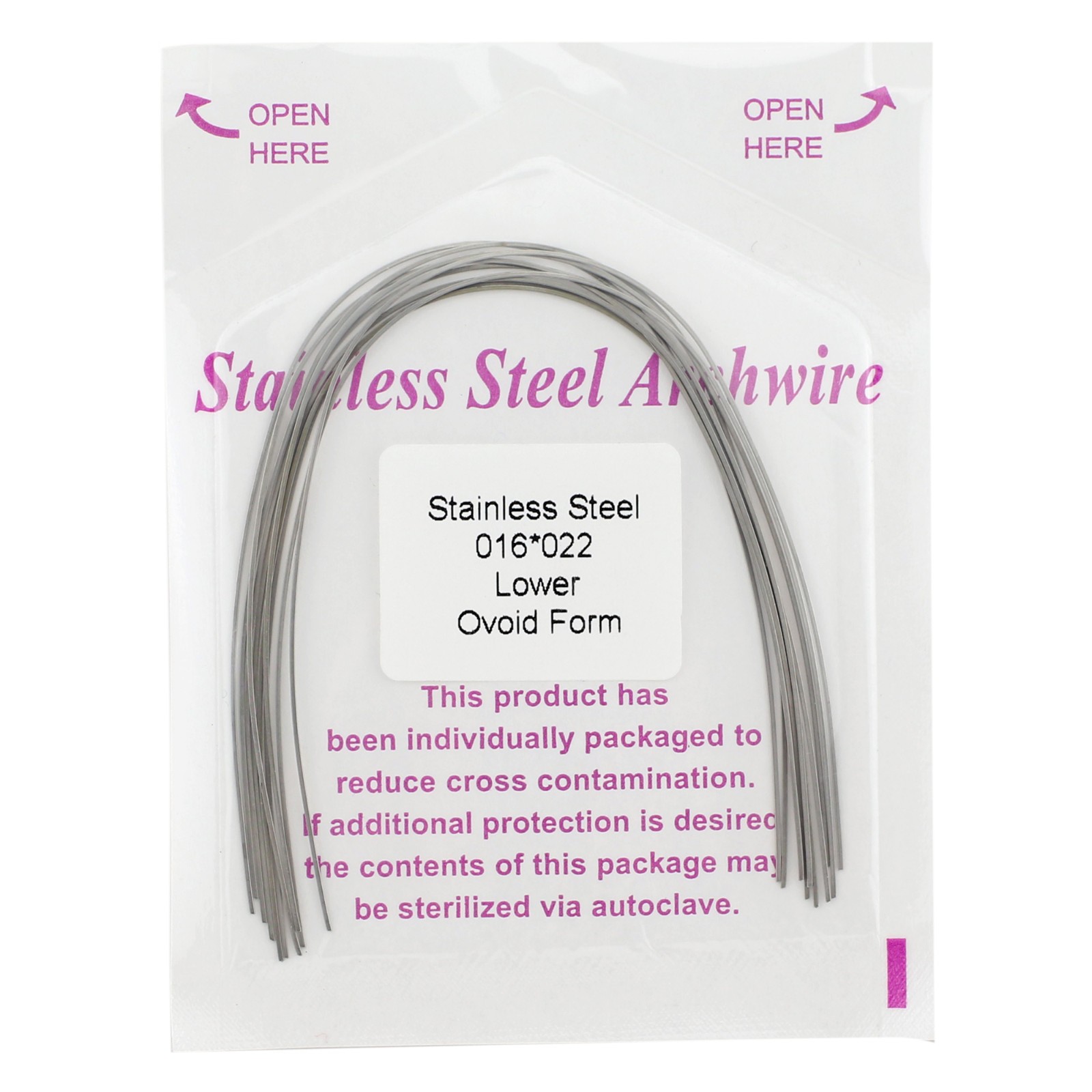 Dental Orthodontic Stainless Steel Arch Wire Rectangular Archwire Ovoid Natural