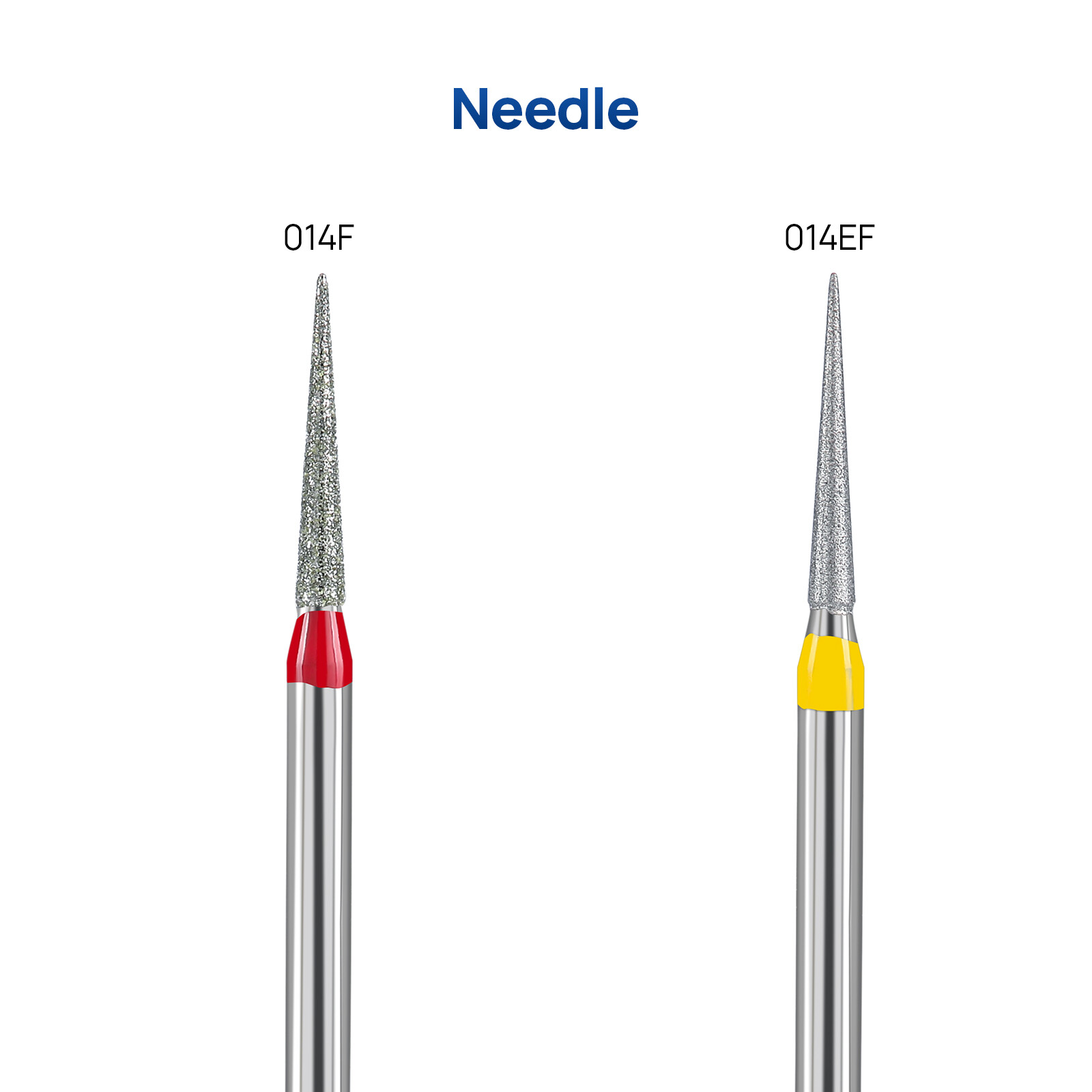 JMU Dental FG Burs Needle Shape Diamond Burs Fine Grit/Extra Fine 5pcs/pk