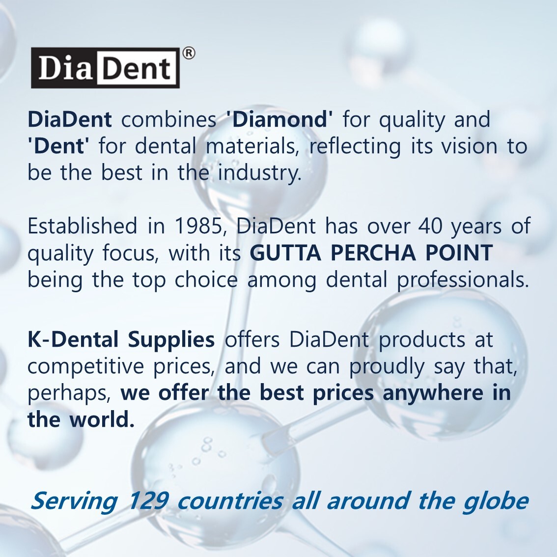 Diadent Dental Millimeter Marked Gutta Percha Points All Sizes